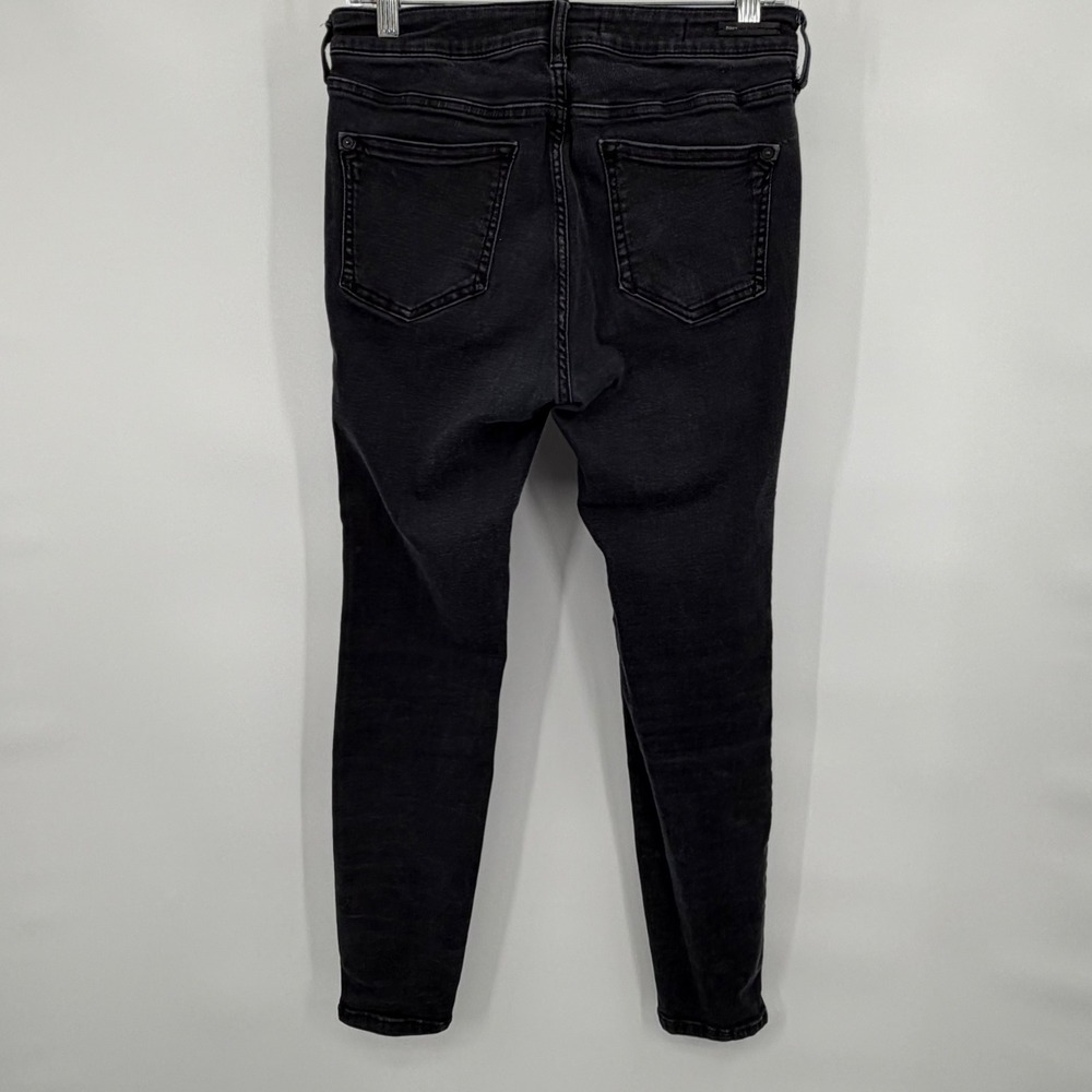 Pilcro High-Rise Denim Legging Womens Size 29 Black Skinny Jeans Anthropologie - Picture 3 of 9
